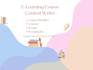 write elearning course content and scripts