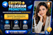 telegram promotion organic telegram subscribers to increase telegram
