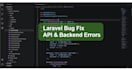 fix laravel bugs and API errors