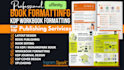 do affinity publisher book formatting, workbook design, amazon kdp, ingramspark