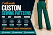 create professional sewing patterns with grading and PDF dxf
