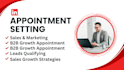 be your b2b appointment setter and b2b sales manager