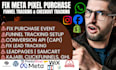 fix leadpage facebook pixel ads not tracking udemy samcart funnel conversion api