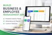 build business and employee management app with admin panel