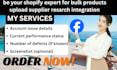 be your shopify expert for bulk products upload supplier resarch integration
