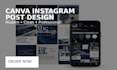 design canva instagram posts and business graphics professionally