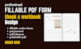 design interactive fillable pdf workbook digital journal hyperlinked planner kdp