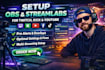design custom tiktok, streamyard, streamlabs, obs overlays for your channel
