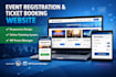 design responsive event registration website ticket booking via wp event manager