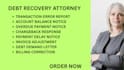 handle debt recovery, invoice discrepancies, payment defaults, and chargebacks