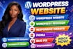 design wordpress website, elementor pro, responsive and fast