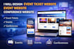 design event ticket website event website conference website