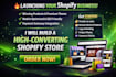 build shopify dropshipping store or one product website