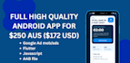 develop a full android app with ads, flutter etc
