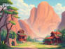 do stylized environment illustration background art