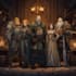 do group party character art, dnd party