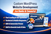 develop a custom wordpress website with theme, plugins, and widgets