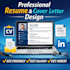create ats friendly  professional CV and resume