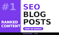 write SEO optimized blog posts that rank on google