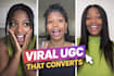 create viral female ugc videos