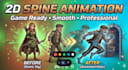 create high quality 2d spine animations