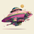 draw high quality spaceship concept