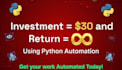 do python web scraping, data scraping and automation scripts
