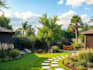 a harmonious landscape backyard design as a landscape