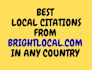 create local citations from brightlocal in USA, UK, aus, canada