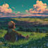 do anime style art with simple background