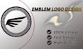 design 3d clean badge, shield, circle, seal, stamp, monogram emblem logo