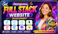 do full stack website development, full stack developer, frontend developer