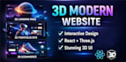 create modern 3d website using react three js landing page portfolio ecommerce
