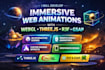 develop immersive web animations using webgl, three js r3f and gsap