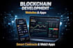 develop blockchain smart contracts and dapps