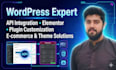 design and develop custom wordpress, elementor, ecommerce and API