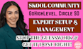 skool online course, ghl automation circle so skool expert management
