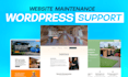 do wordpress website maintenance, fix errors, update and support