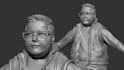 sculpt 3d head bust model full body character model stl for 3d printing