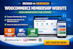 design redesign woocommerce membership website, paid membership pro website