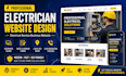 design electrician website, electrical service business website