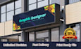 attractive shopfront, window graphics, window sticker design