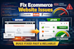 debug and fix issues on durable duda framer ecommerce website fast