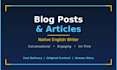 write engaging blog posts and articles in english