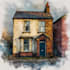 watercolor a house portrait