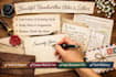 write aesthetic handwritten notes, letters neat and fast