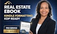 format your real estate ebook for amazon KDP kindle and paperback