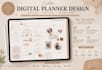 design digital planner etsy digital planner digital journal hyperlinked planner