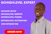 setup gohighlevel funnels, automation and CRM system