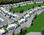 develop golf course community,holiday homes,property villa,aerial view rendering